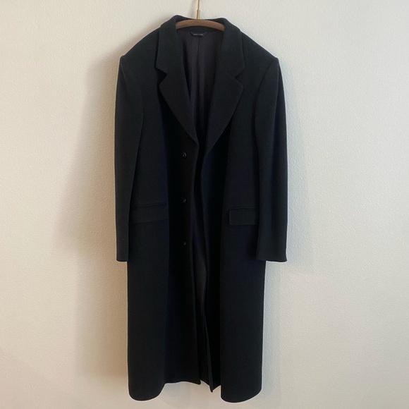 Stafford Men's Wool Long Overcoat - 44R - Picture 2 of 8